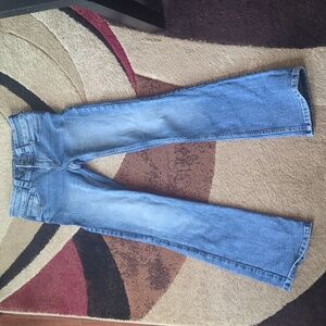 Stylish Blue Girl's Wide Leg Jeans